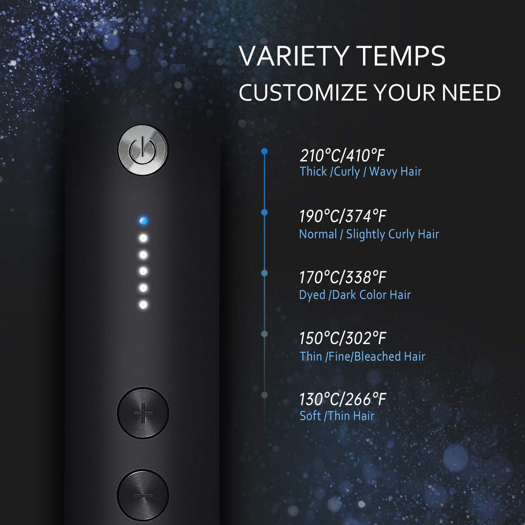 Hair Curler And Straightener Brush